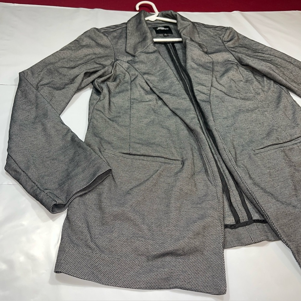 Liverpool black white jacket Boyfriend Geometric Blazer coat Womens S Open Front - Picture 7 of 16